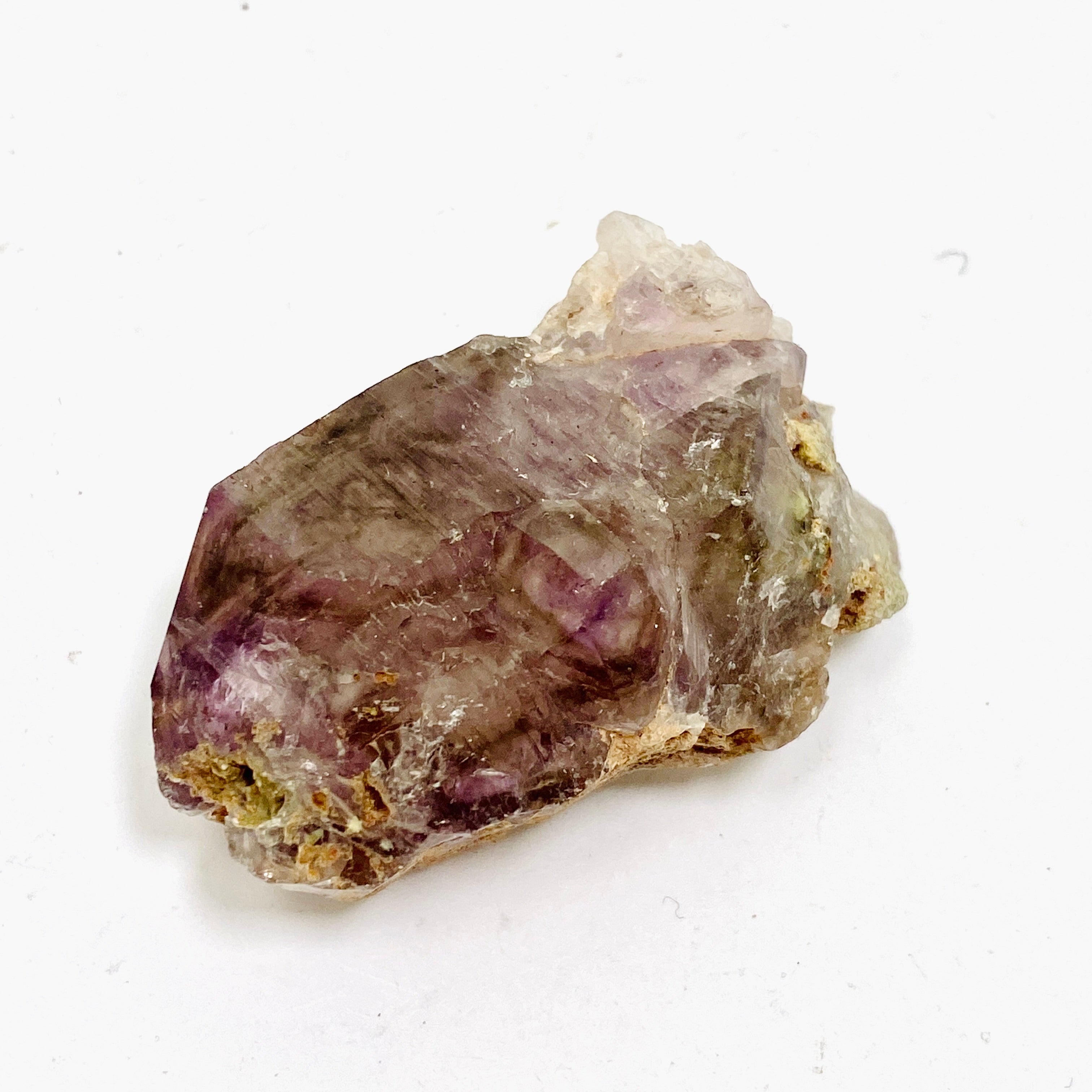 Natural Smokey Amethyst Elestial Crystal with Unique Inclusions - Similar to Super Seven & Brandberg (CR3732) - Perfect for Meditation, Energy Healing & Crystal Collection