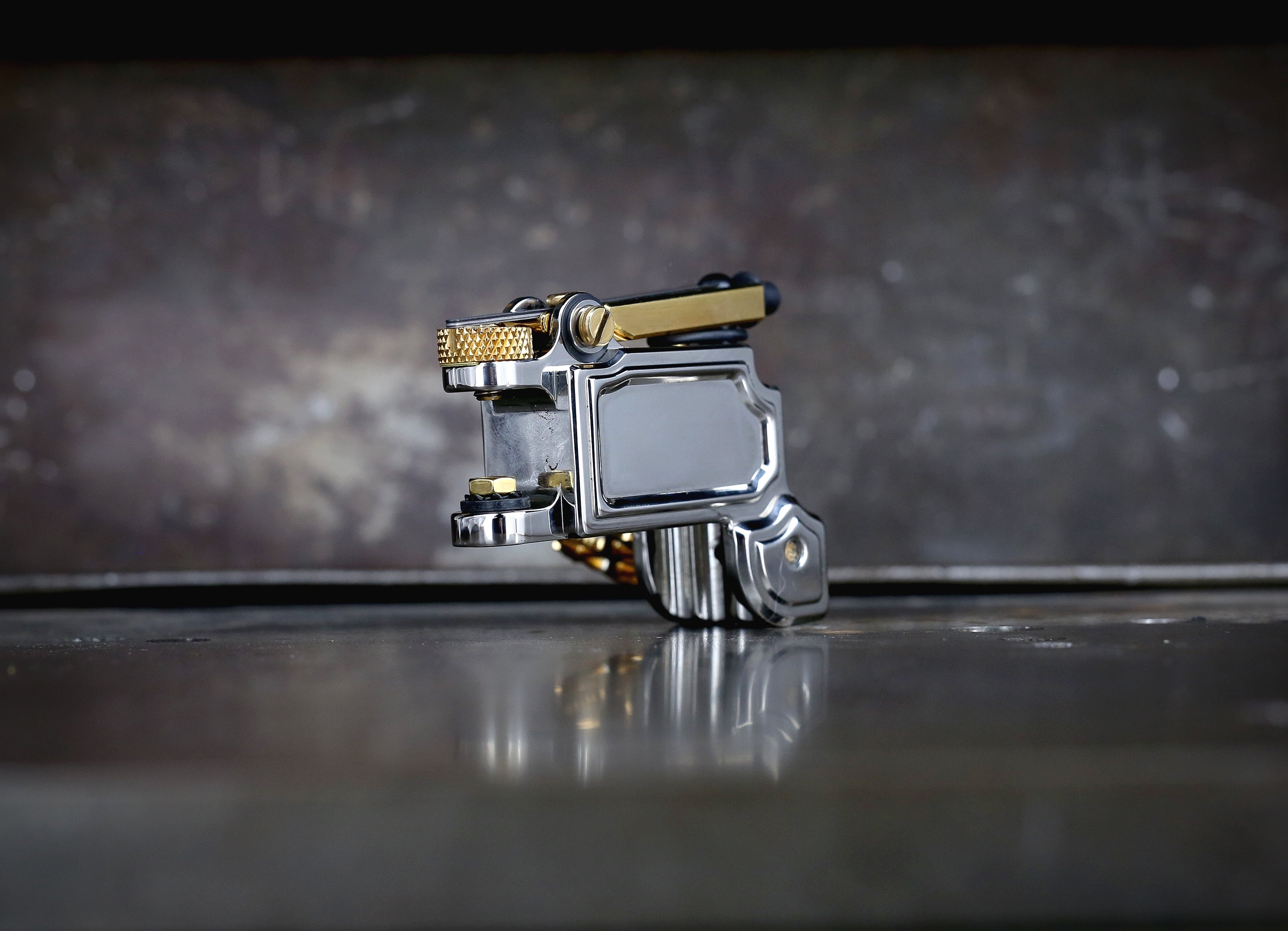 Dan Kubin Mojobox V2.2 Jewelry Box - Polished Nickel & Gold Finish - Perfect for Ring, Necklace & Earring Storage | Luxury Gift Box for Women