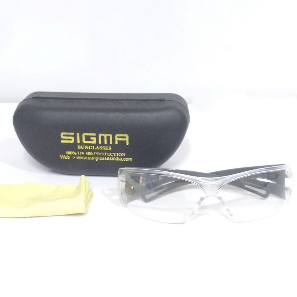 Sigma Clear Sports Sunglasses - Anti-Scratch, UV Protection, Lightweight for Running, Cycling & Outdoor Activities