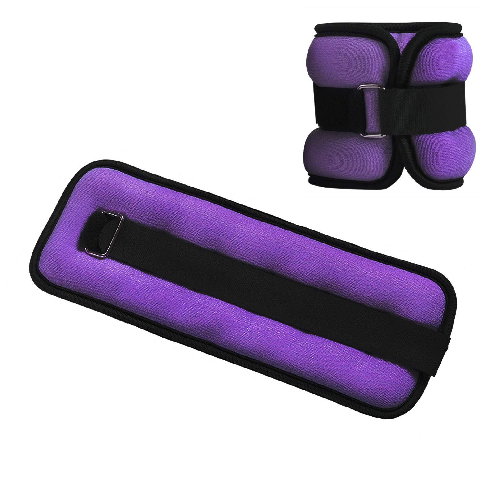 Adjustable Ankle & Wrist Weights for Women & Kids - 1 Pair Lightweight Exercise Weights with Comfortable Straps for Gym, Dance, Walking, Jogging & Aerobics - Perfect for Home Workouts & Fitness Training