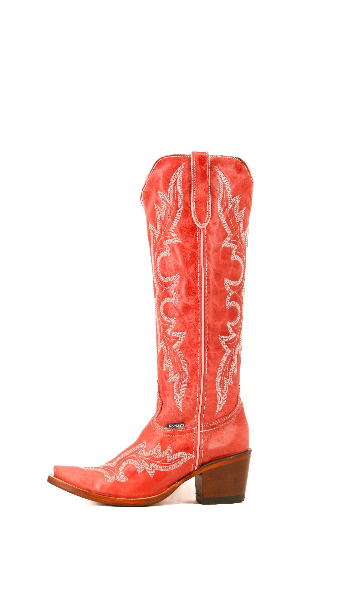 Odette Tall Snip Toe Cowgirl Boots for Women - Western Riding Boots with Pointed Toe & Stacked Heel | Perfect for Country Dancing, Rodeo Events & Fashion Outfits