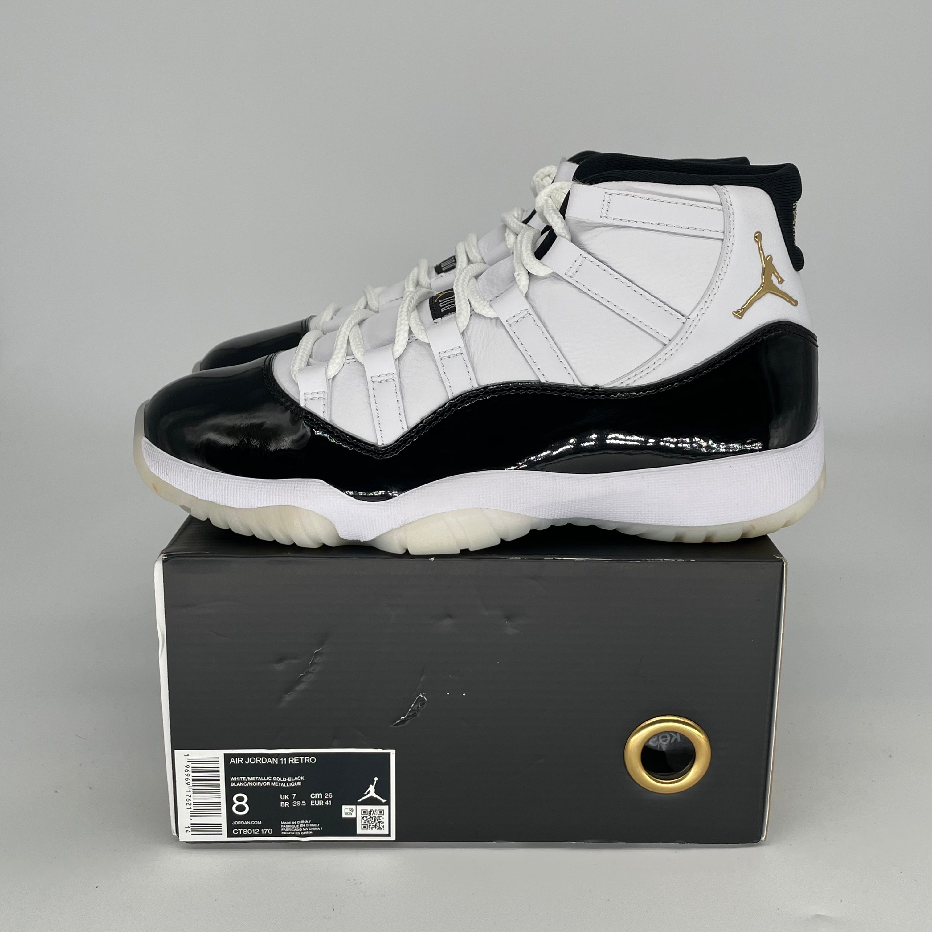 AIR JORDAN 11 DMP GRATITUDE Basketball Shoes - Men's Size 8/Women's Size 9.5 (CT8012-170) - Perfect for Court Play & Sneaker Collecting