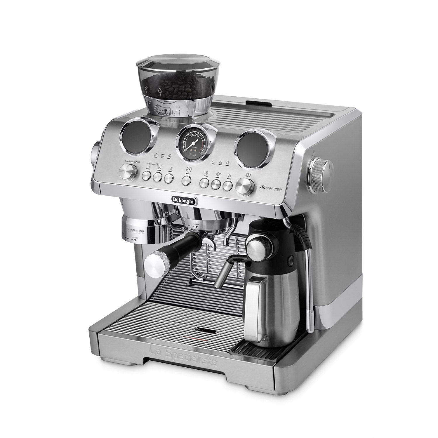DeLonghi La Specialista Maestro Semi-Automatic Espresso Machine EC9885M - Perfect for Home Baristas & Coffee Lovers, Ideal for Espresso, Latte & Cappuccino Making