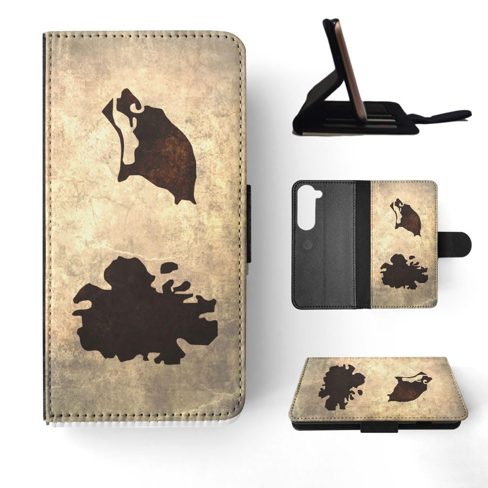 Foxercases Antigua Barbuda Flip Wallet Case for Samsung Galaxy S23 - Travel & Daily Use