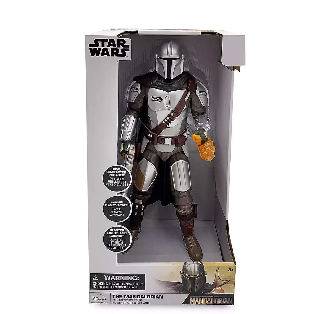 Star Wars The Mandalorian 15-Inch Talking Action Figure - Collectible Toy with Voice Effects for Fans & Kids | Perfect for Display, Play & Gift Giving