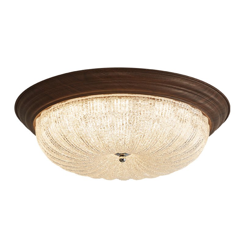 Celestia Modern Walnut Wood Ceiling Light Fixture - Elegant Dining Room & Bedroom Lighting for Home Decor