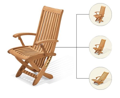 Premium 5-Piece Teak Wood Dining Set - 60