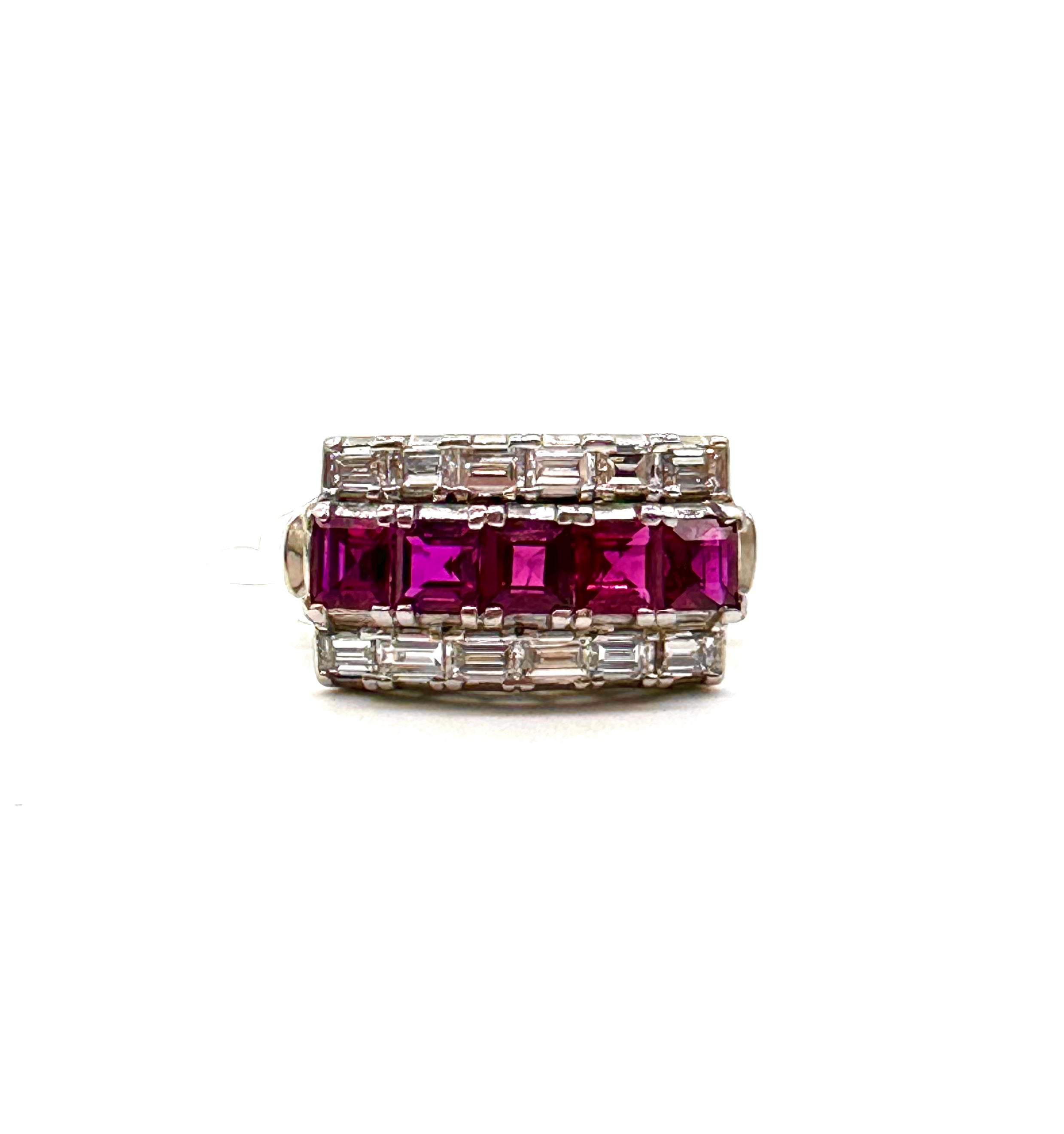 Exquisite Ruby and Diamond Ring for Women - 14K Gold Engagement, Wedding, Anniversary Gift - Perfect for Valentine's Day, Proposal & Special Occasions