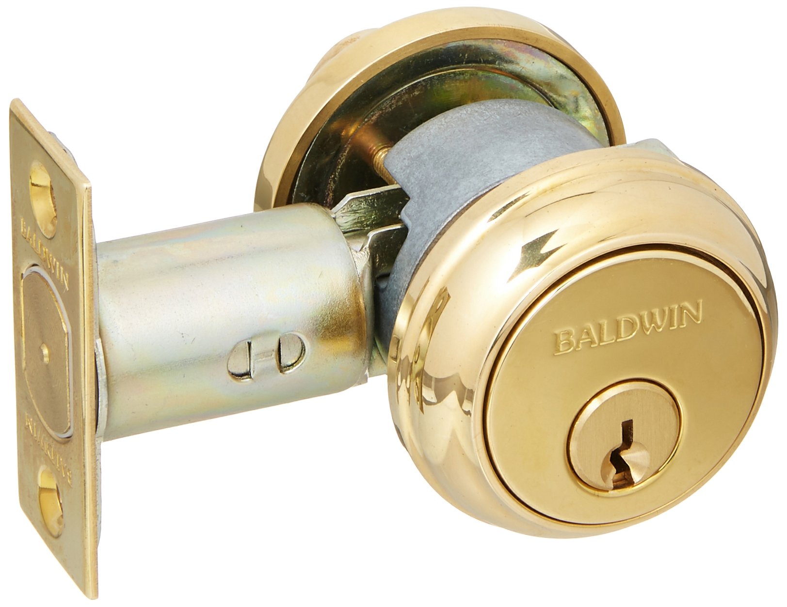 Baldwin Hardware 8031.031 High Security Deadbolt Lock - Solid Brass Finish for Front Door, Back Door & Entryway Protection