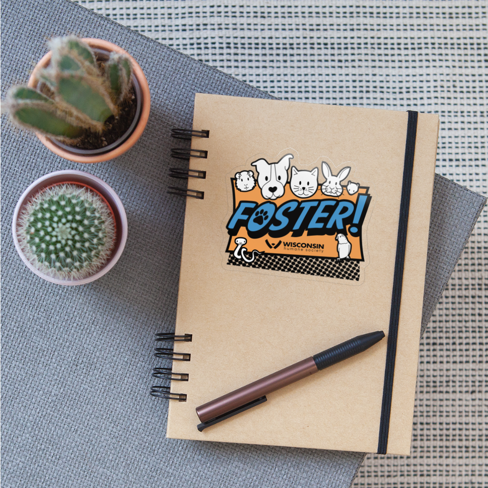 Foster Logo Sticker - Premium Vinyl Decal for Laptops, Cars & Water Bottles - Customizable Design for Personalization & Branding