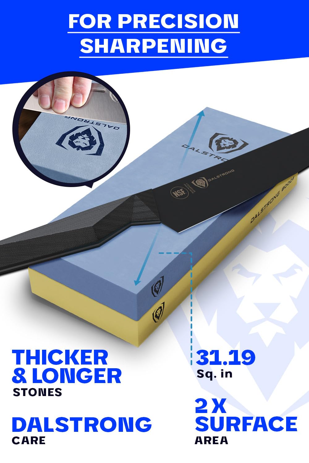 Premium Dalstrong Whetstone Knife Sharpening Kit - 3000/8000 Grit Corundum Stones - Extra Large Durable Sharpener Set for Kitchen & Outdoor Use - Perfect Gift for Chefs & Hunters