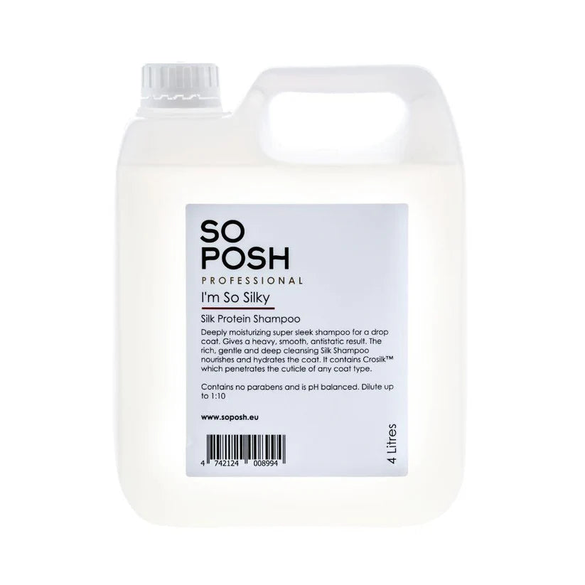 So Posh I'm So Silky Shampoo for Smooth & Shiny Hair - Sulfate Free & Paraben Free (8oz, 16oz, 32oz) - Perfect for Daily Use, Salon Quality Results at Home