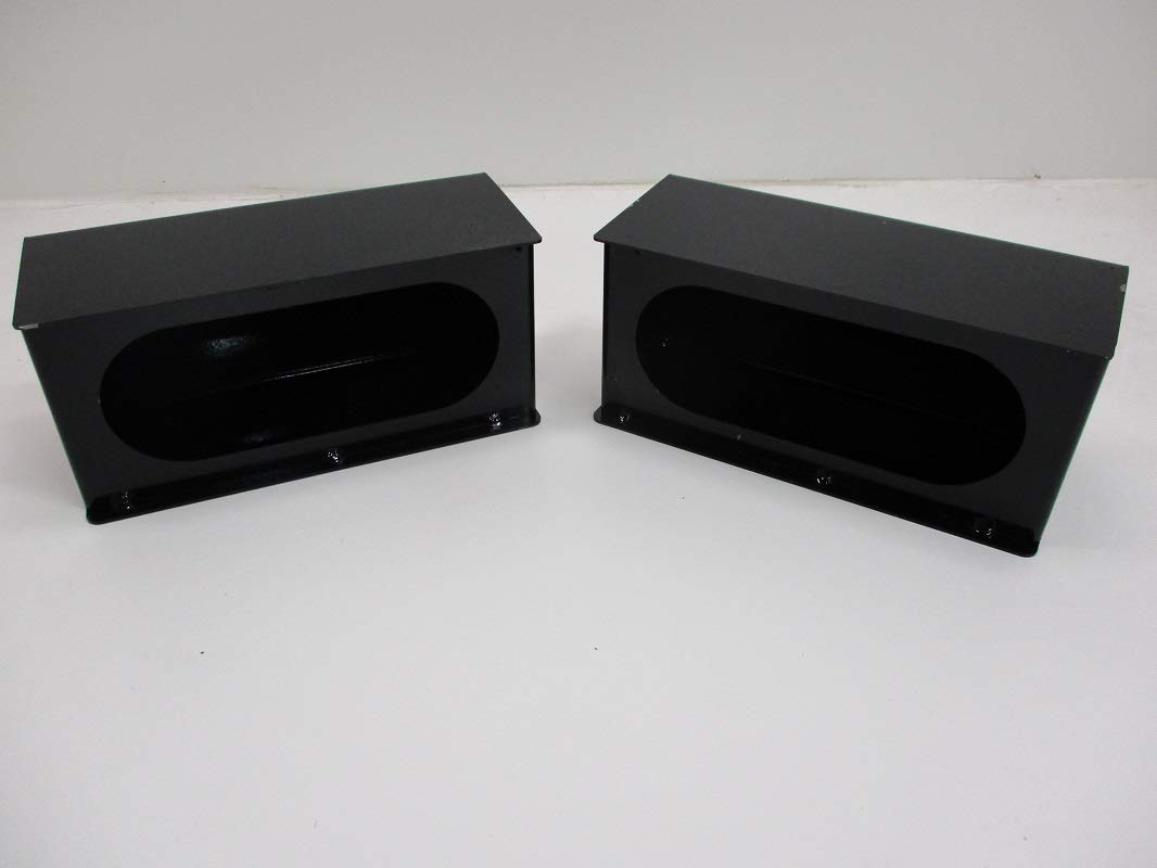 6 Inch LED Oval Brake Stop Turn Tail Lights - Black Steel Oval Mounting Boxes (CTW) - Perfect for Trucks, Trailers, RVs & Marine Vehicles