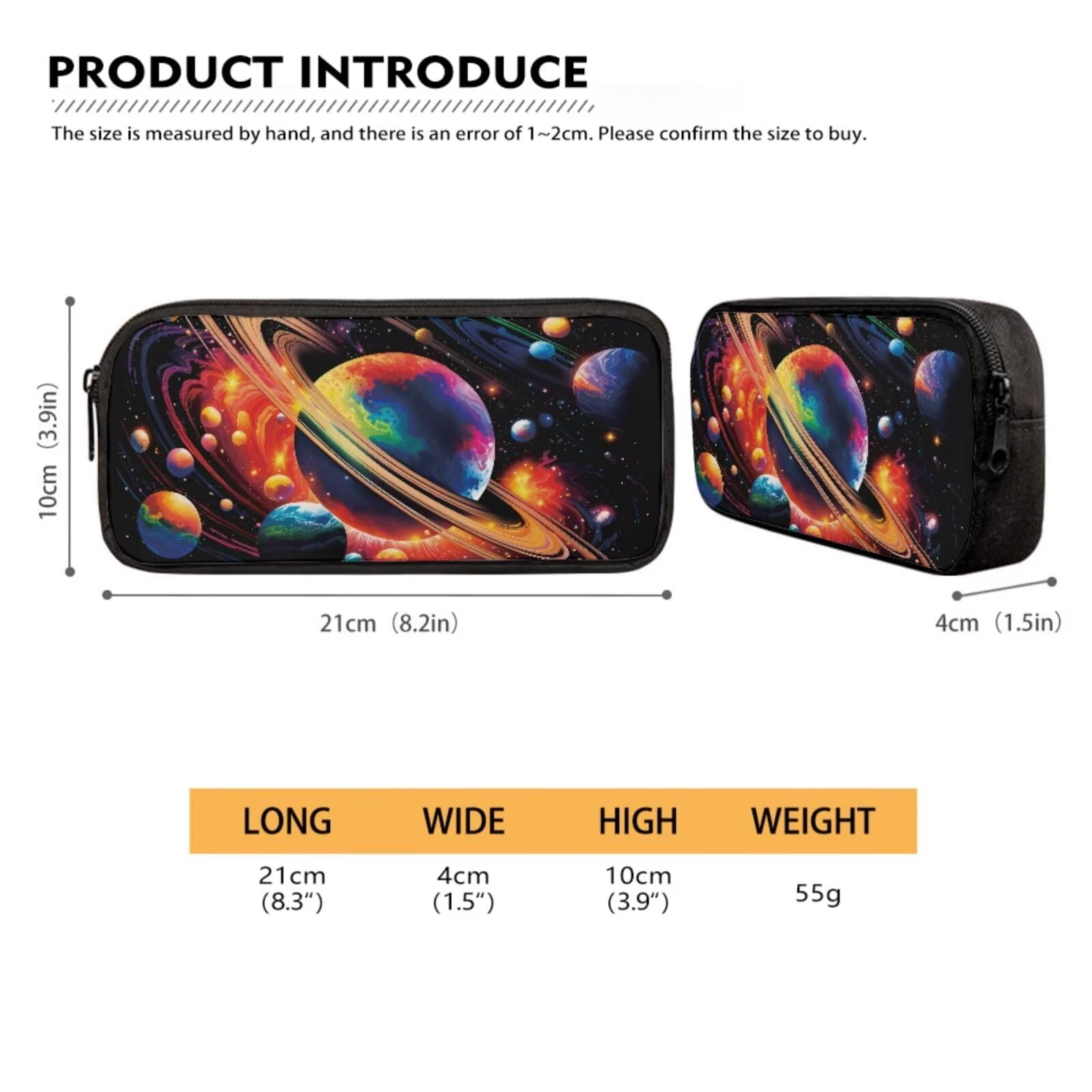 Planets Themed 3-in-1 Kids Backpack Set for Boys & Girls - School Bag with Lunch Box & Pencil Case for Preschool, Kindergarten, Travel & Outdoor Activities | Durable Bookbag for Teens & Children