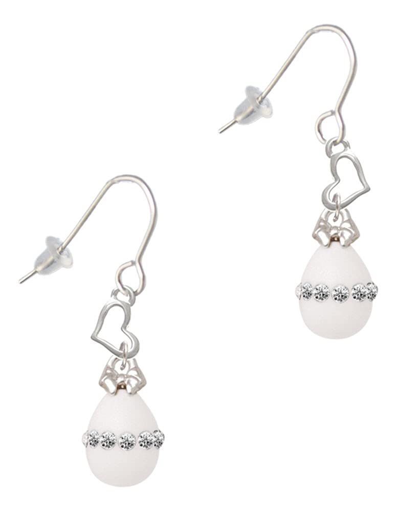 Delicate Crystal Heart French Earrings for Women - Elegant Easter Jewelry Gift for Her | Perfect for Easter, Parties & Special Occasions