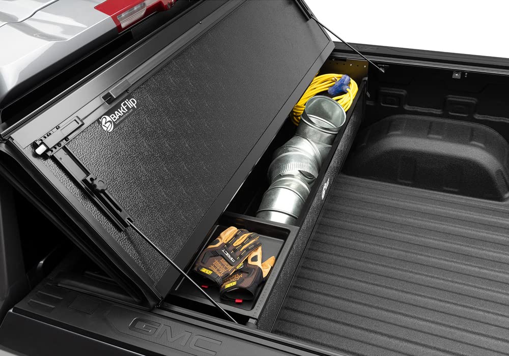 Bak Industries 92501 BAK Box 2 Tonneau Cover Tool Box - Heavy Duty Truck Bed Storage for Pickup Trucks | Weatherproof & Secure Cargo Organizer for Camping Gear, Work Tools & Outdoor Equipment
