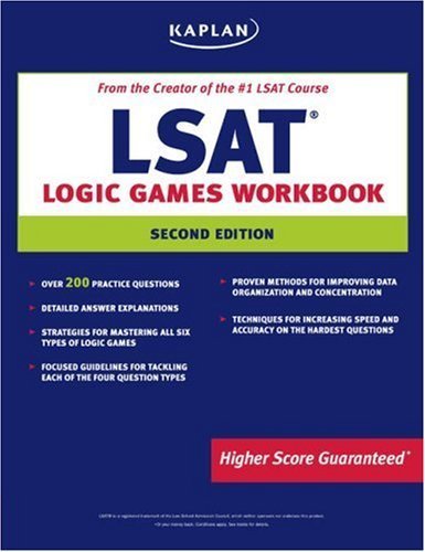 Kaplan LSAT Logic Games Workbook - Official LSAT Prep Book for Logic Games (2006 Edition) | Perfect for Law School Admission Test Practice & Self-Study