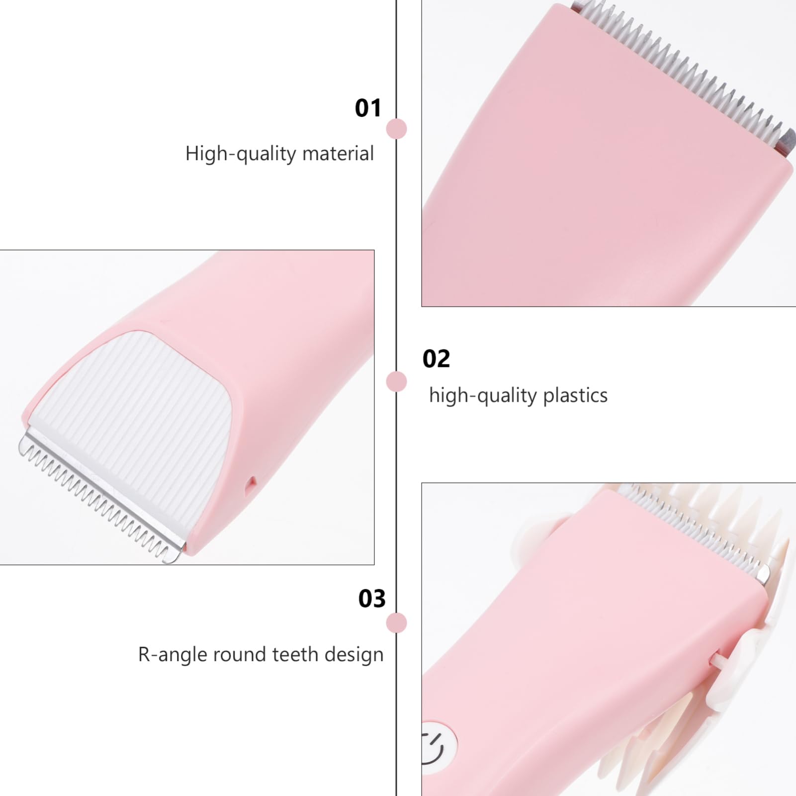 NOLITOY Rechargeable Baby Hair Clipper - Quiet Trimmer for Boys & Girls with Soft Round Teeth & Sleep Mode - Perfect for Home Haircuts & Sensitive Skin
