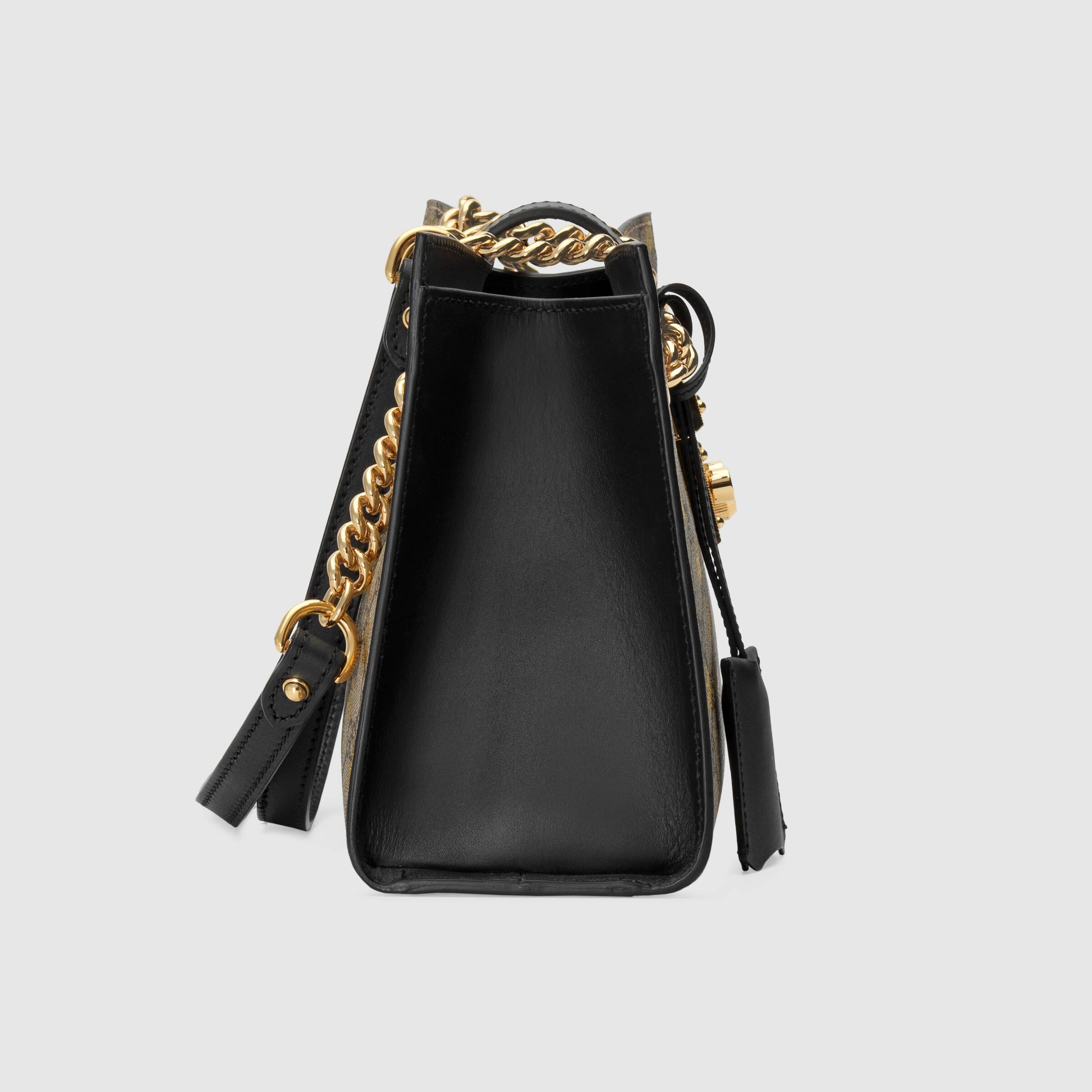 Gucci Padlock Small GG Bees Shoulder Bag Black - Luxury Designer Crossbody Purse for Women, Perfect for Date Night & Evening Events