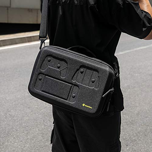 tomtoc Hard Shell Protective Case for Nintendo Switch/OLED - Carries Pro Controller & 36 Games | Travel & Party Storage Solution | Durable Carrying Case for Complete Accessories Set | Perfect for Gaming On-The-Go & Multiplayer Sessions