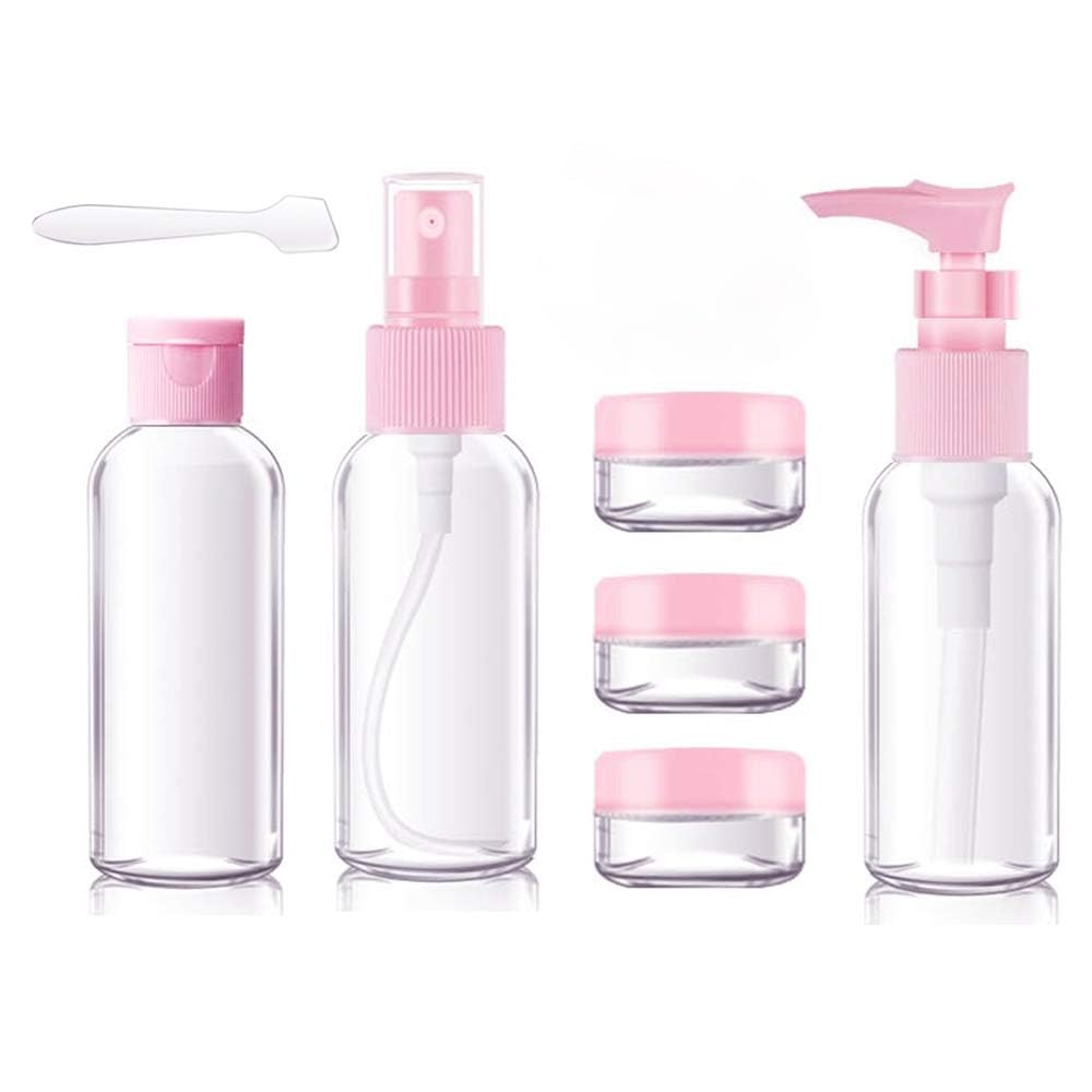 Leak Proof Travel Toiletry Bottles Set - TSA Approved Cosmetic Containers for Shampoo, Lotion & Skincare | Portable Toiletry Kit for Women & Men (14cm Width) - Perfect for Air Travel, Gym, Camping & Vacation Essentials