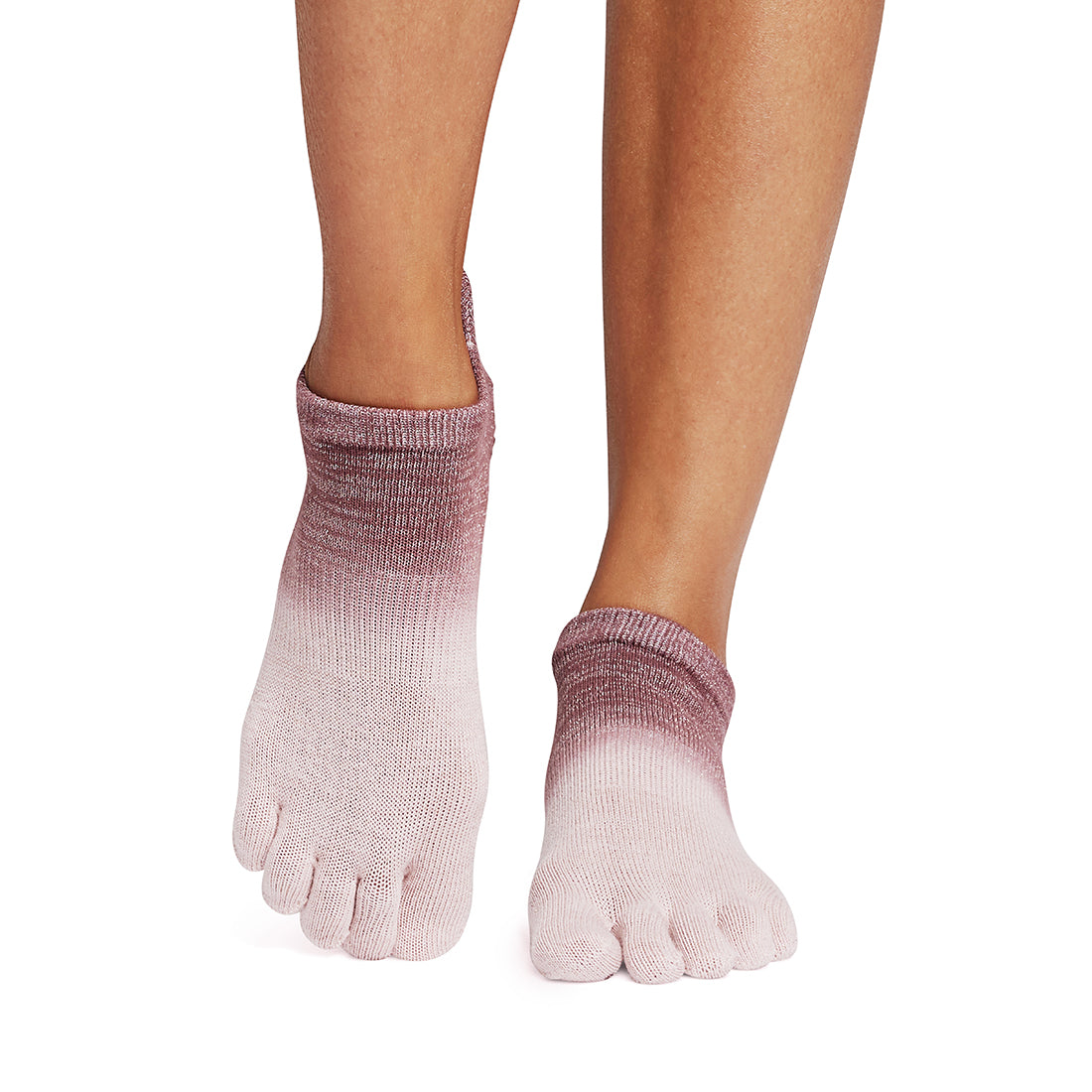 ToeSox Full Toe Low Rise Grip Socks - Non-Slip Yoga, Pilates & Barre Socks for Women - Spring and Fall 2024 Collection - Perfect for Dance, Workouts & Home Use
