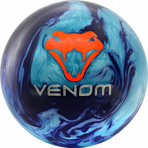 Motiv Blue Coral Venom Bowling Ball - High Performance Reactive Resin for Strikes & Spares | Perfect for League Play & Tournaments