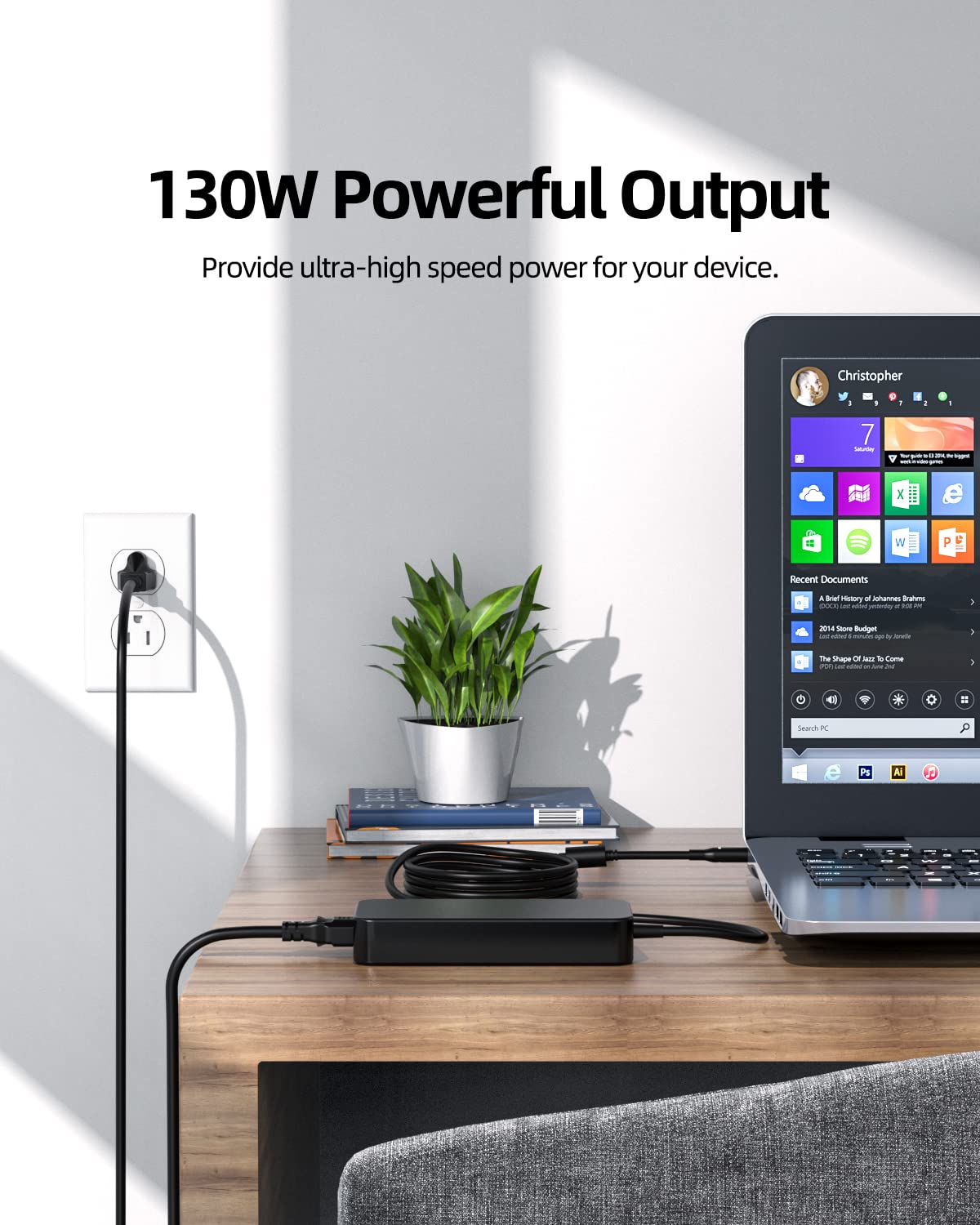 130W 90W AC Laptop Charger for Dell Inspiron 7610 7510 7706 7700 3280 Vostro 7510 15 16 Laptop Power Adapter Supply Cord - Ideal for Home, Office, and Travel Use