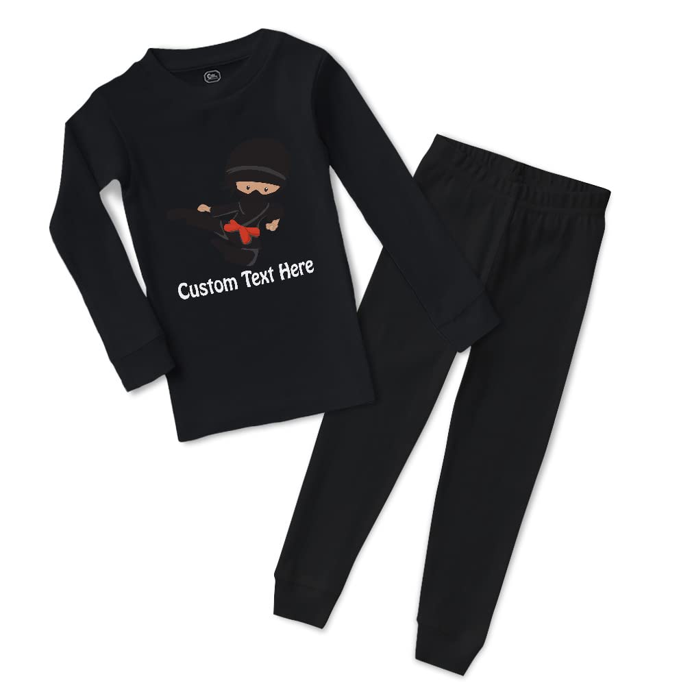 Custom Cotton Toddler Pajamas for Boys & Girls - Ninja Themed Baby Sleepwear Set (15 Styles) | Snug Fit & Comfortable | Perfect for Bedtime & Lounging