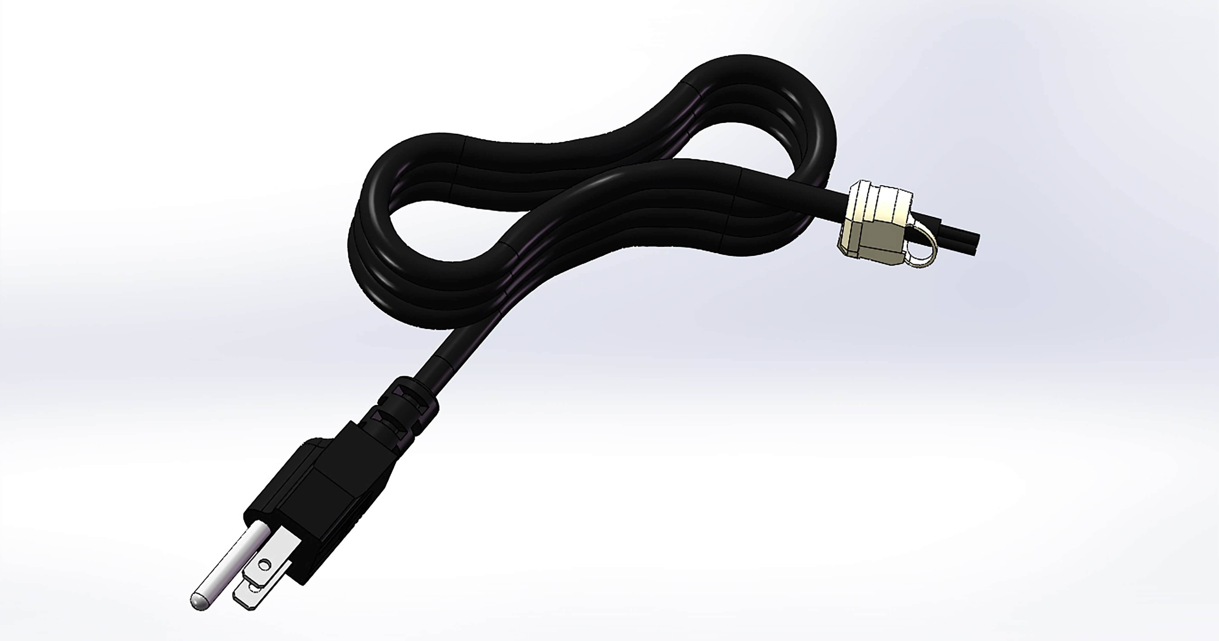 BD4801 72.73 Inch US Plug Power Cord - Replacement AC Power Cable for Laptop, Monitor, TV & Electronics - Perfect for Home, Office & Travel Use