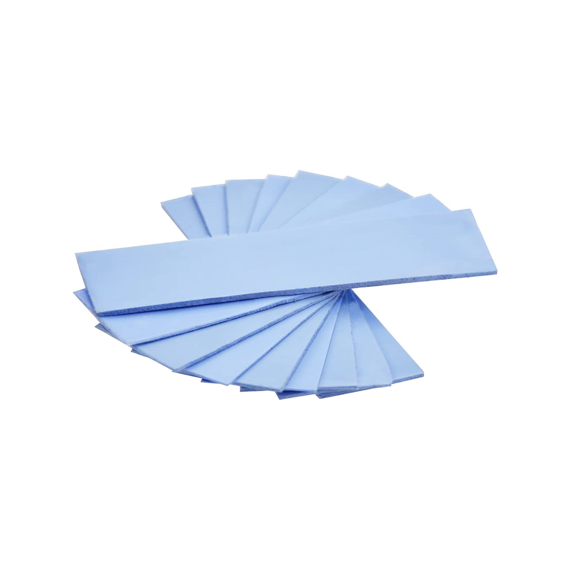ADWITS 9-Piece Mixed Thickness (0.5mm/1.0mm/1.5mm) Thermal Conductive Silicone Pads - 6.0 W/mk Heat Transfer for CPU GPU SSD Cooling - Soft, Safe & Easy to Apply - Blue - Perfect for PC Builds, Laptop Upgrades & Electronics Repair