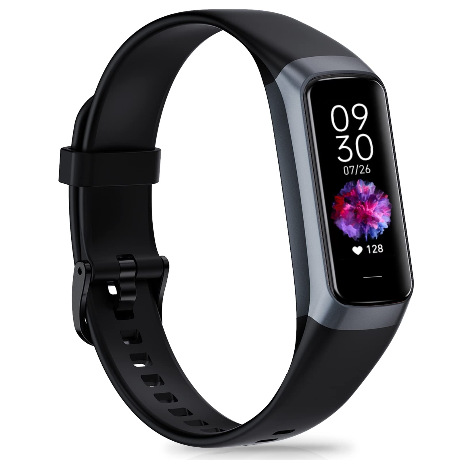 Smart Fitness Tracker Watch with 24/7 Heart Rate Monitor, Blood Oxygen & Blood Pressure Tracking, Sleep Analysis - Step Counter & Activity Tracker for Women & Men - Compatible with Android & iOS - Perfect for Running, Gym Workouts & Daily Health Monitoring