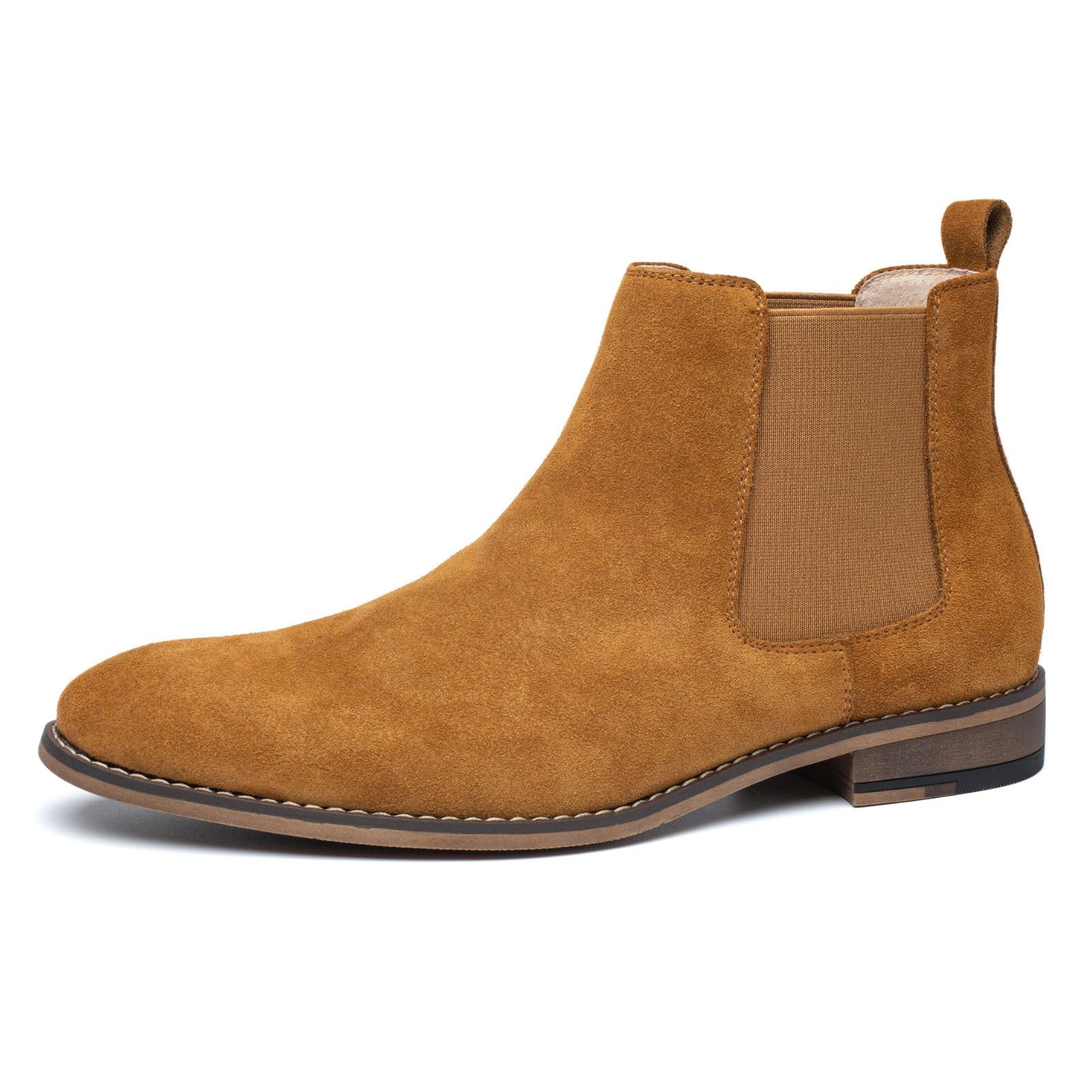 **Men's Classic Elastic Chelsea Boots - Comfortable Dress Ankle Boots for Casual & Formal Wear - Perfect for Office, Parties & Everyday Outfits**