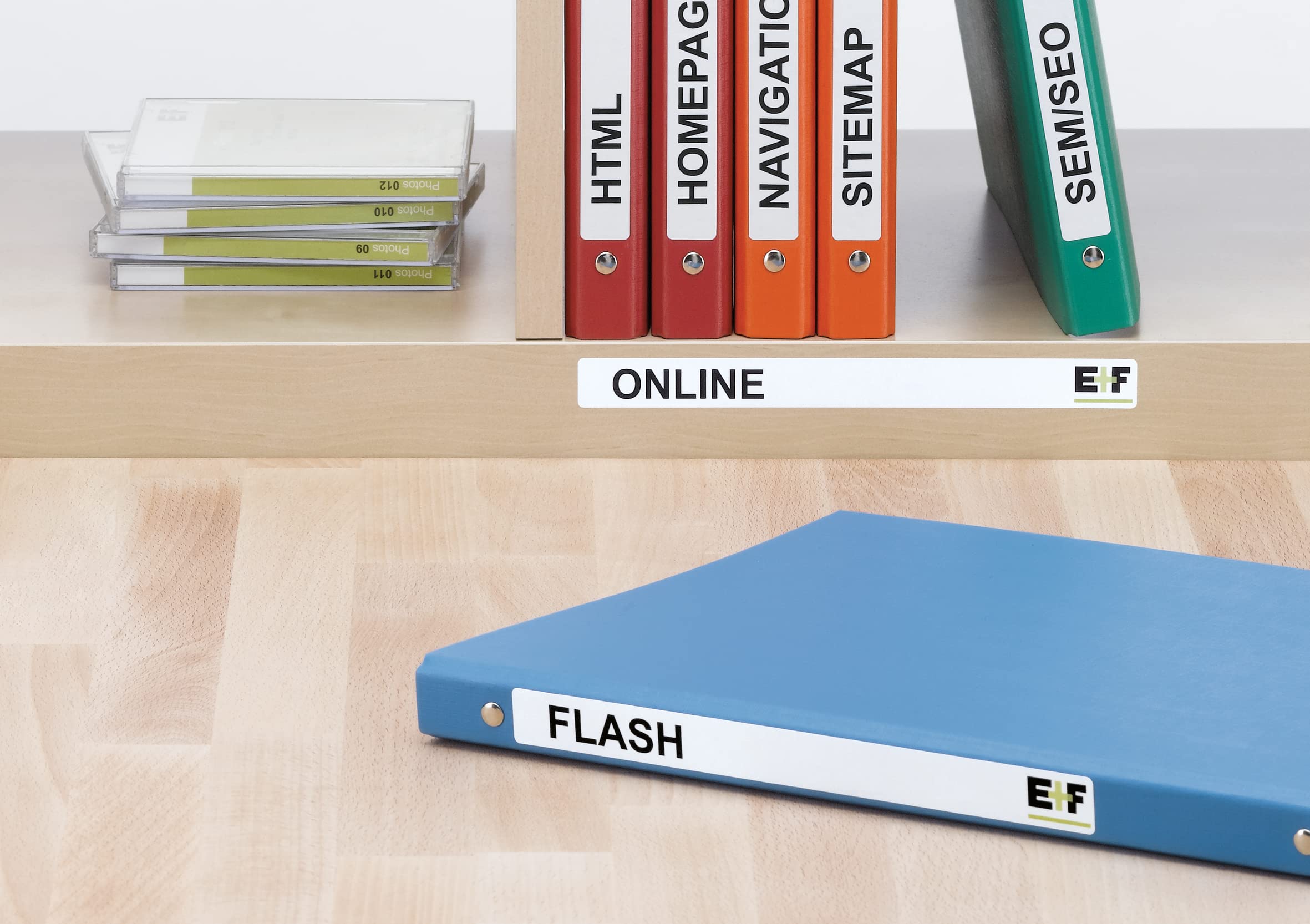 HERMA Self Adhesive Spine Labels - 250 Blank White Labels (10 per A4 Sheet, 25 Sheets) 192x25.4mm - Compatible with Laser & Inkjet Printers - Perfect for File Folders, Lever Arch Files, Office Organization & Document Management