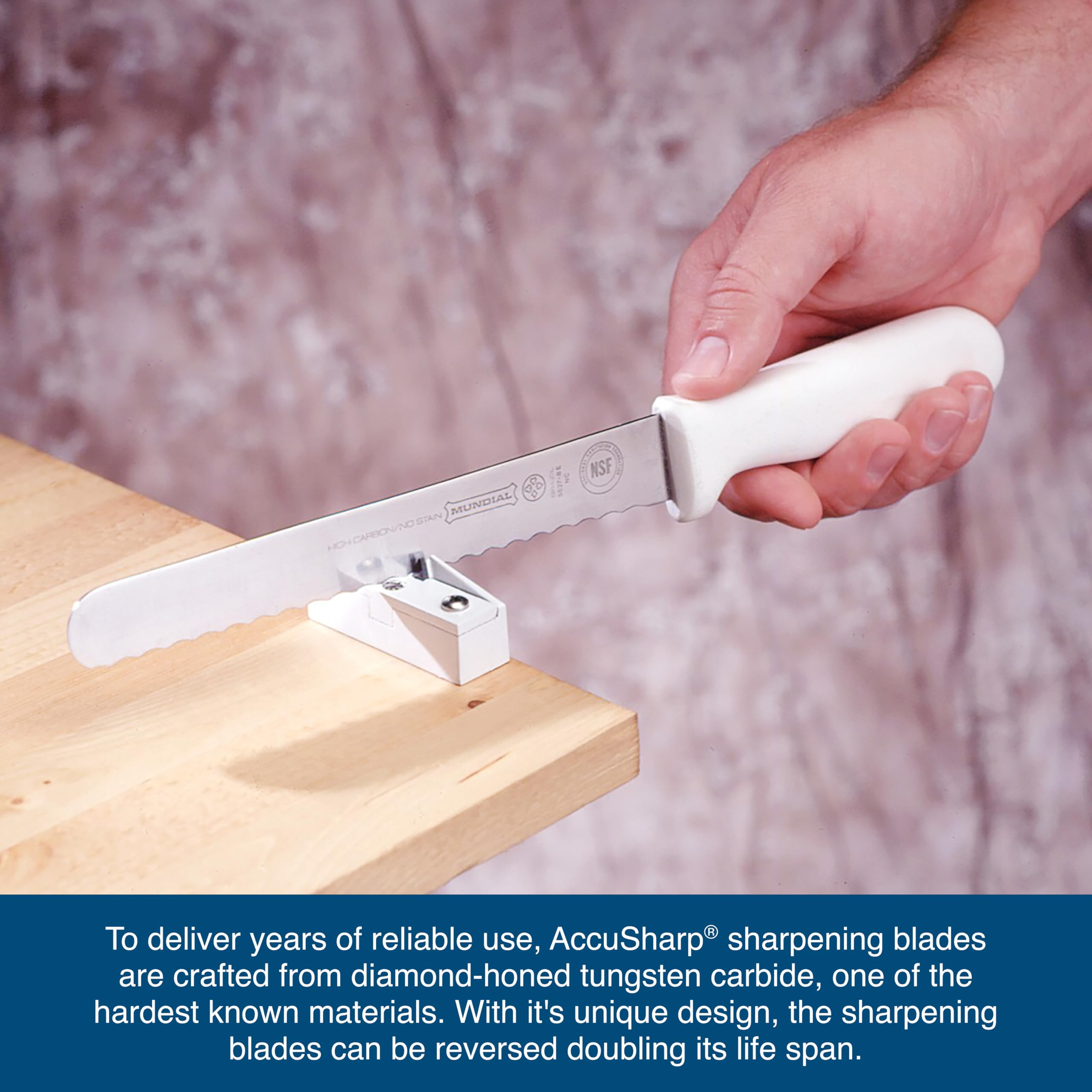 Fortune Products 004 Professional Knife Sharpener - Diamond Coated Blade Sharpening Tool for Kitchen, Hunting & Outdoor Use