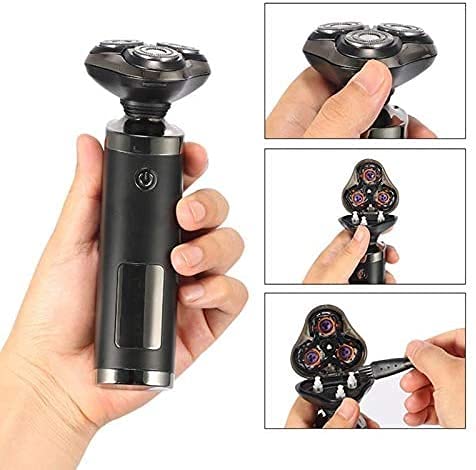 Premium Cordless Electric Razor for Men - 3-in-1 Wet/Dry Bald Head Shaver with LED Display & Rechargeable Battery | Perfect for Travel, Gym & Daily Grooming Routine
