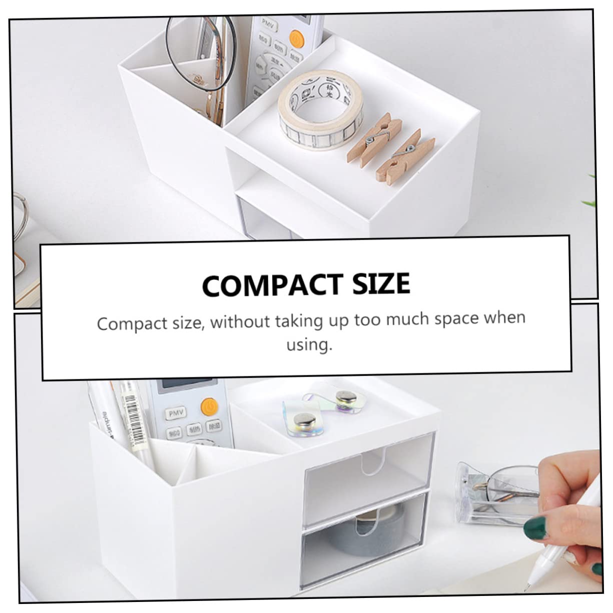 LIFKOME 1 Drawer Organizer for Skin Care & Makeup Storage - Lockable Cosmetic Cart with Adjustable Dividers - Perfect for Vanity, Bathroom & Travel Organization