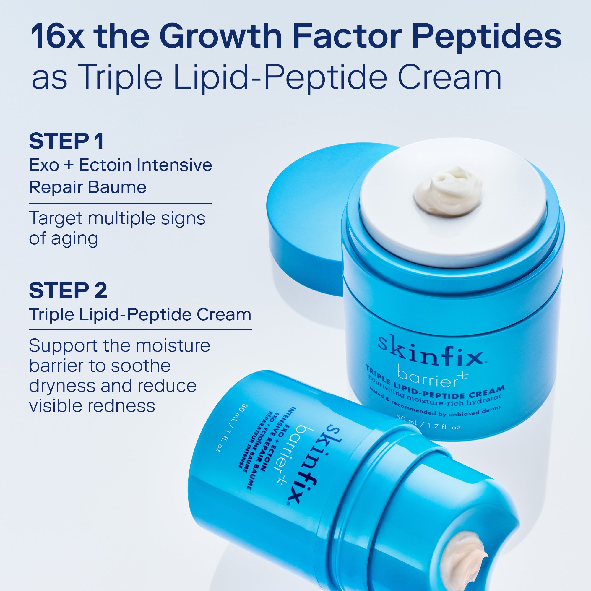 Barrier+ Exo + Ectoin Intensive Repair Balm - Soothing Moisturizing Cream for Dry, Sensitive Skin | Perfect for Nighttime Skincare Routine & Post-Procedure Recovery