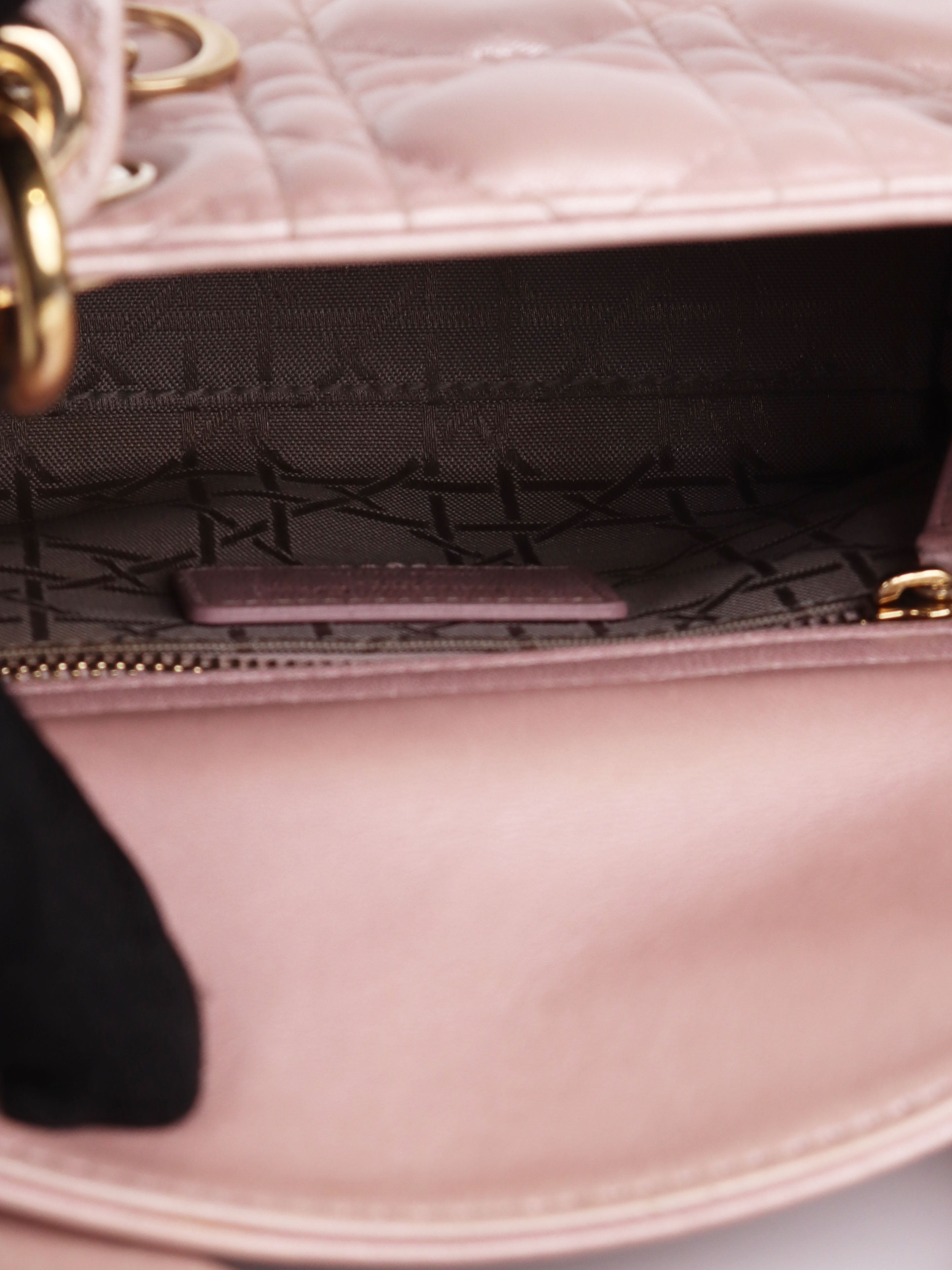 Dior Lotus Pearlescent Cannage Mini Lady Dior Handbag - Luxury Designer Crossbody Purse for Women | Perfect for Evening Events, Weddings & Special Occasions