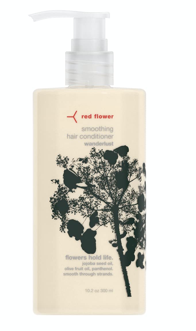 Red Flower Wanderlust Smoothing Hair Conditioner - Hydrating & Repairing for Dry, Damaged Hair - Perfect for Travel, Daily Use & Salon-Quality Results at Home
