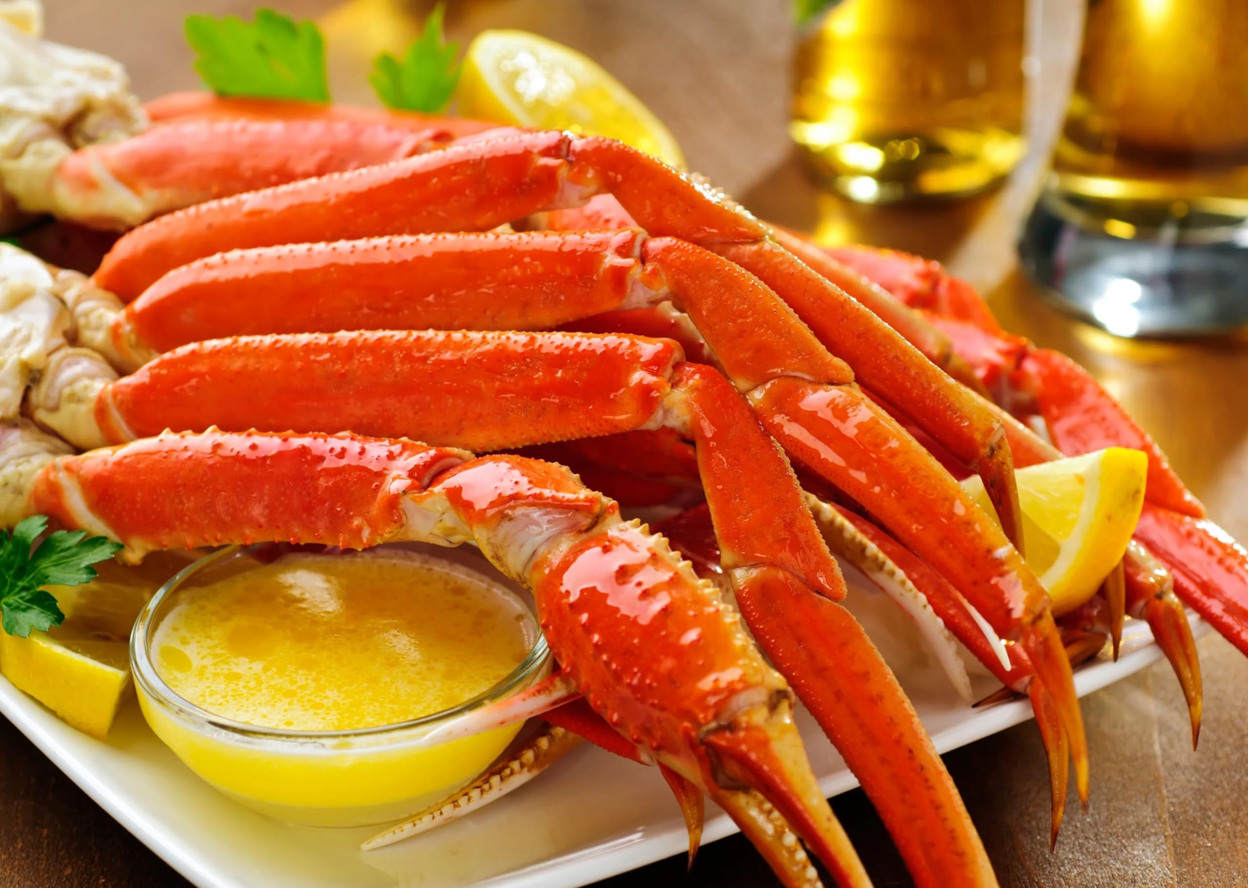 Premium Frozen Snow Crab Clusters - New York Steak & Seafood - 10-12 oz. per Cluster (5 lbs., 6-7 Clusters) - Fresh Frozen Crab Legs for Seafood Boils, Dinner Parties & Gourmet Meals