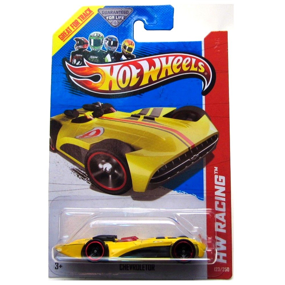 Hot Wheels HW Racing 123/250 Chevrolet Yellow Die-Cast Car - Collectible Toy Cars for Kids & Adults - Perfect for Racing Games, Display & Gift Giving