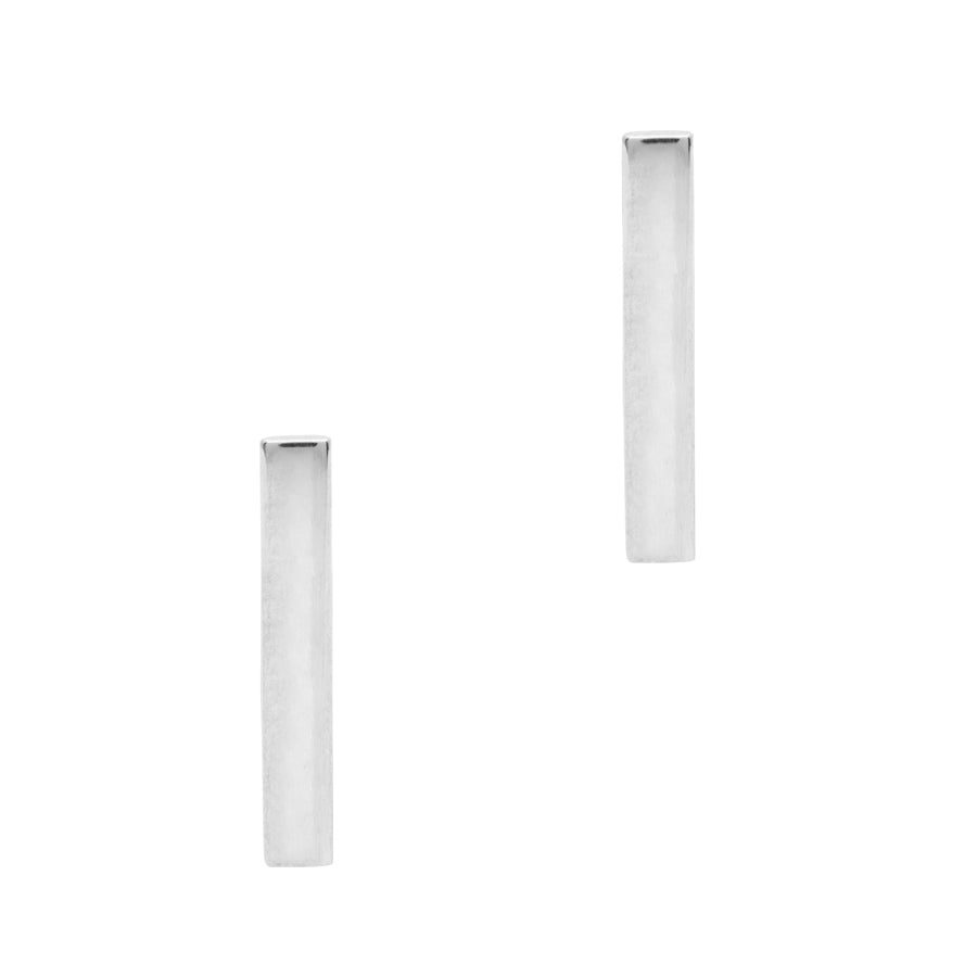 925 Sterling Silver Bar Stud Earrings for Women - Minimalist Dainty Jewelry for Everyday Wear, Gift Giving & Special Occasions