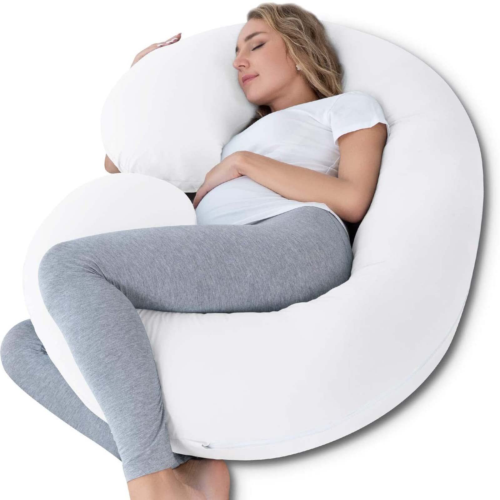 **C-Shaped Pregnancy Pillow for Side Sleepers – 53