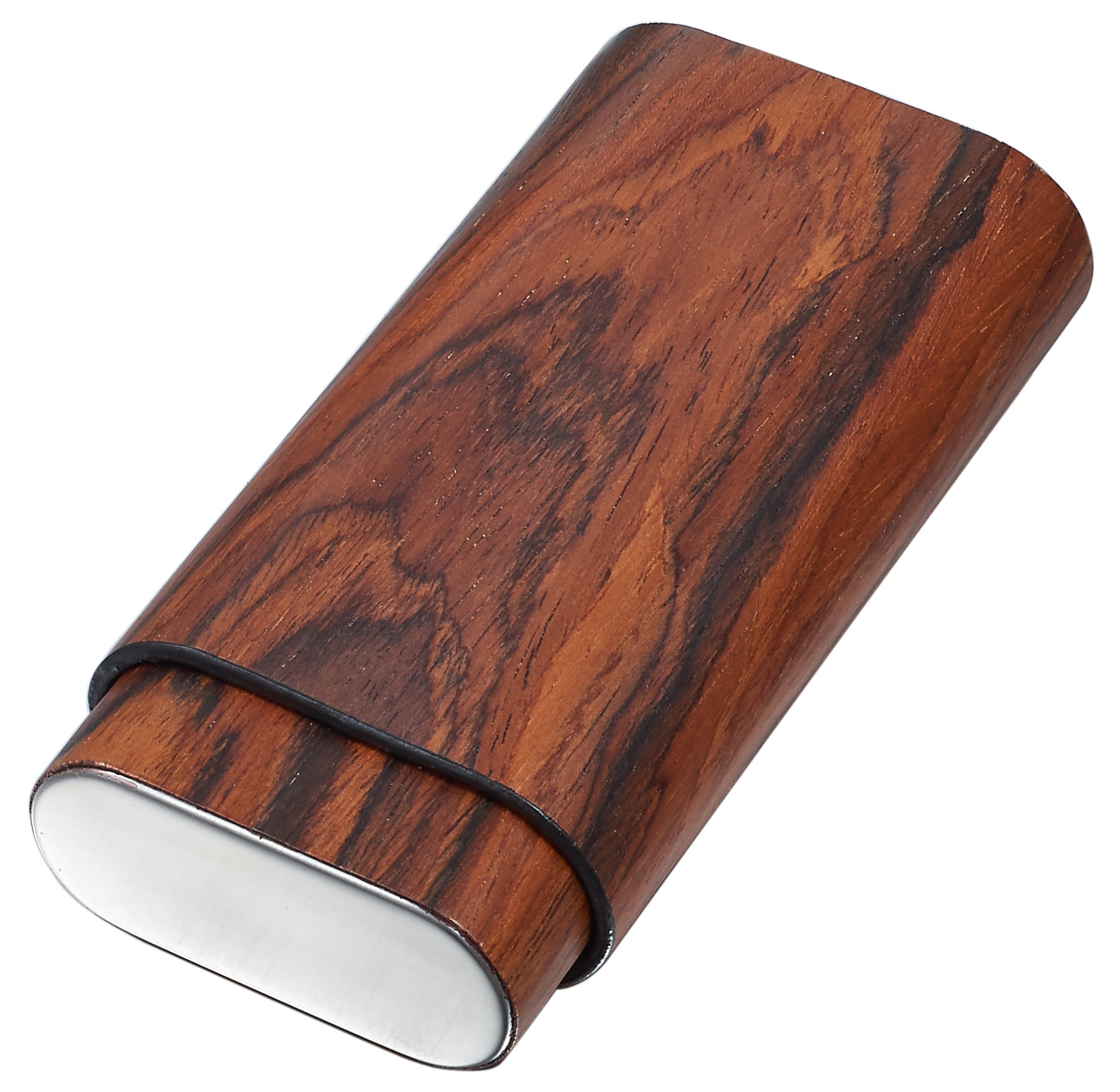 Premium Bruce Natural Wood Cigar Case - Holds 3 Cigars | Handcrafted Humidor for Travel, Gifts & Special Occasions | Luxury Cigar Accessories for Men