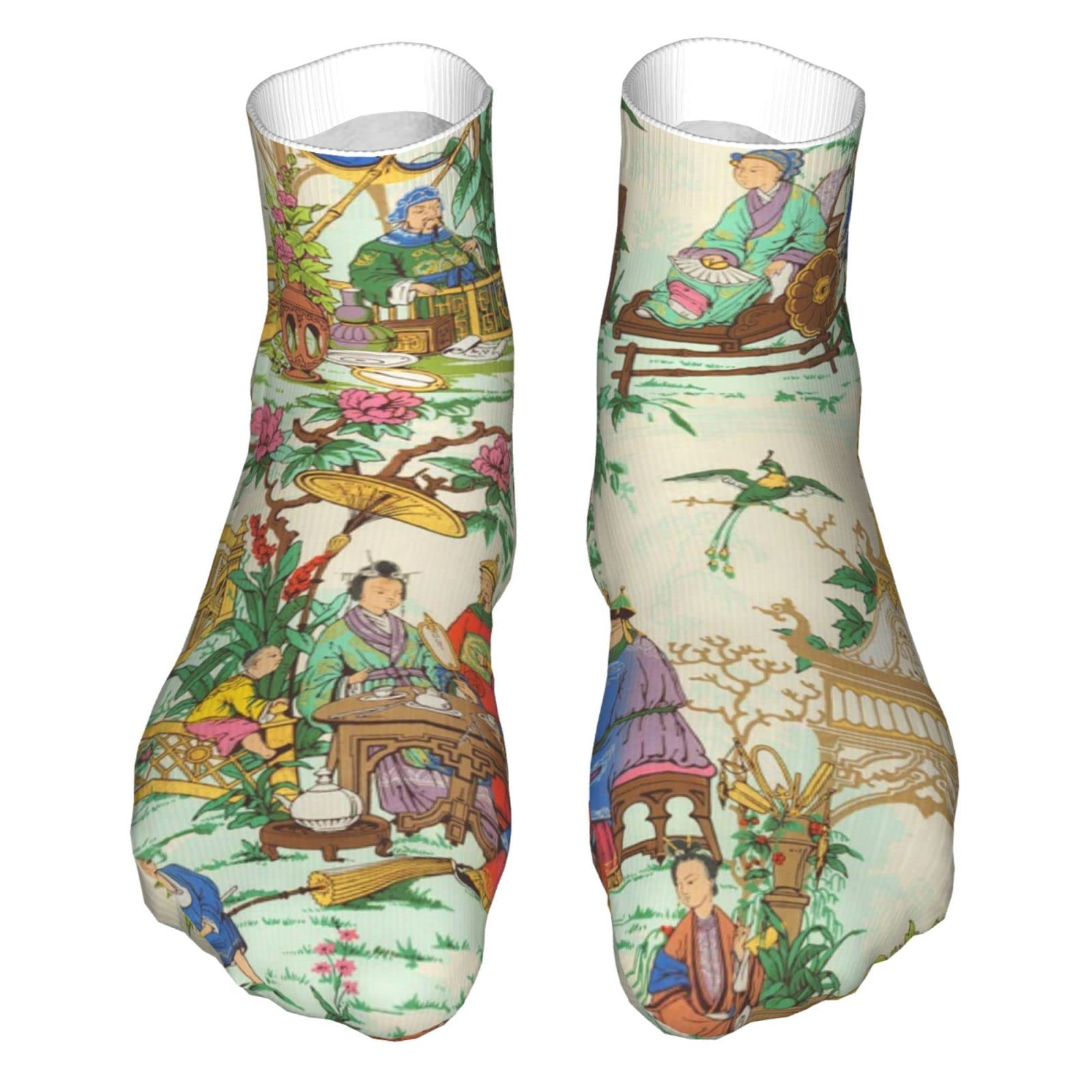 YAZXHJAZ Novelty Casual Crew Socks for Men & Women - Cool Bearded Dragon Lizard Print Sports Socks - Perfect for Gym, Running, Hiking & Everyday Wear