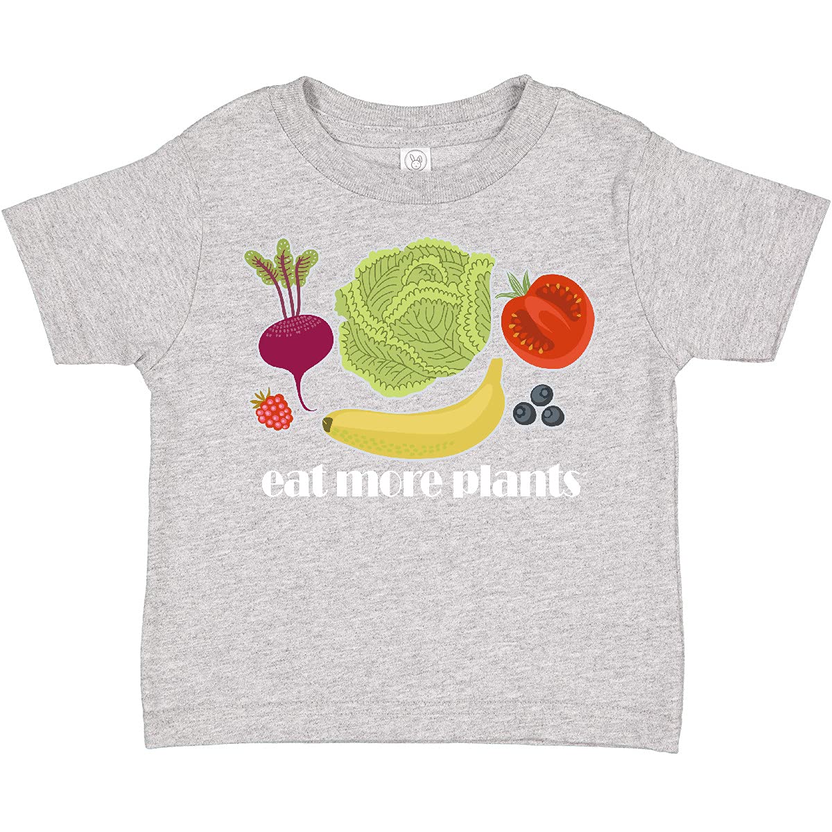 Vegan Eat More Plants Toddler T-Shirt | Organic Cotton Vegetarian Kids Apparel | Perfect for Earth Day & Plant-Based Family Outings