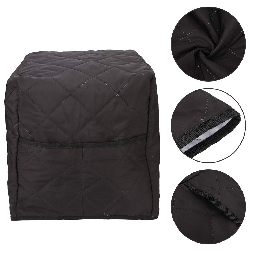 Premium Soft Cotton Coffee Maker Cover with Storage Pocket - Universal Dust Protector for Stand Mixers, Blenders & Home Appliances | Ideal for Kitchen Countertop & Appliance Storage