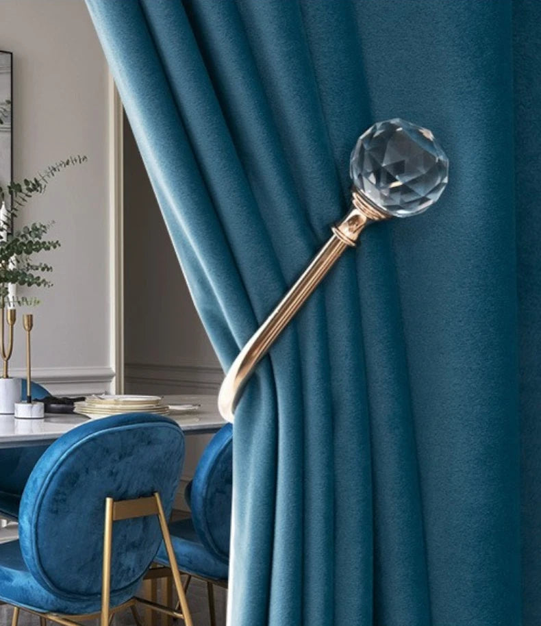 Luxury Plush Velvet Blackout Curtains for Bedroom - Custom Size Thermal Insulated Drapes for Living Room, Nursery & Home Theater (Room Darkening, Noise Reducing)