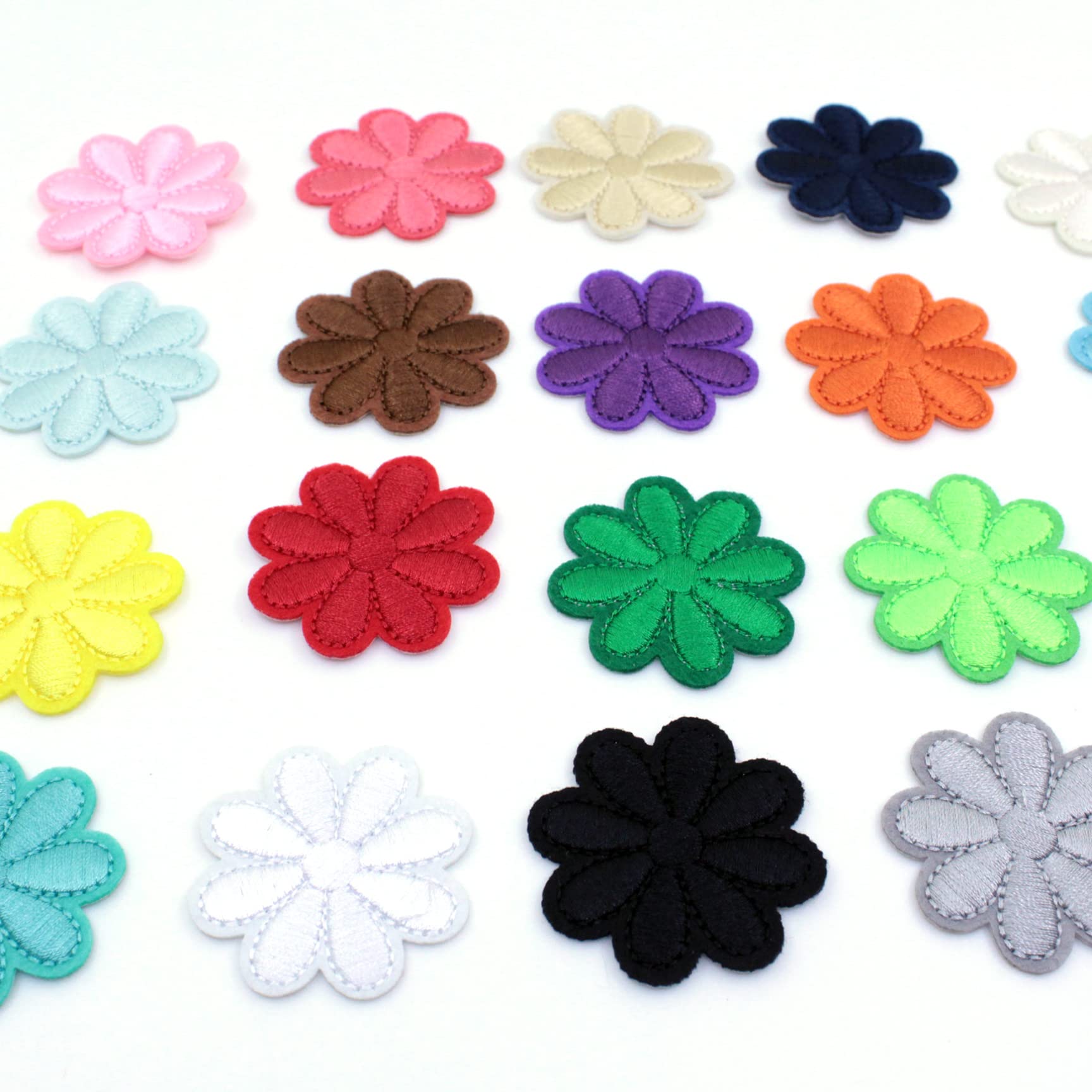 20pcs Sunflower Iron On & Sew On Embroidery Patches for DIY Crafts - Decorate Jeans, Jackets, Bags, Tablecloths & Fabric Sofas | Perfect for Clothing Upgrades & Home Decor Projects